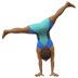 🤸🏾‍♂️ man cartwheeling: medium-dark skin tone display on Apple